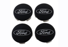 Load image into Gallery viewer, Ford Racing Ford Truck/SUV Black And Chrome Wheel Center Cap Kit M-1096K-BCT