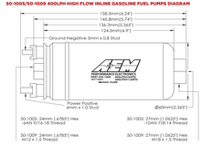Load image into Gallery viewer, AEM Electronics 380lph Inline High Flow Fuel Pump