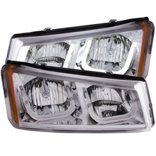 Load image into Gallery viewer, Anzo 2003-2006 Chevrolet Silverado 1500 Projector Headlights w/ U-Bar Chrom