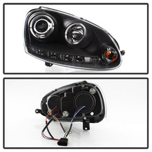 Load image into Gallery viewer, Spyder Volkswagen GTI 06-09/Jetta 06-09 Halogen Model Only - LED Halo DRL Black PRO-YD-VG06-HL-BK 5012098