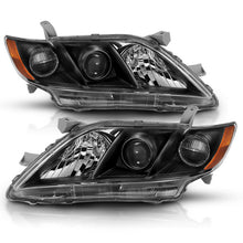 Load image into Gallery viewer, ANZO 2007-2011 Toyota Camry Projector Headlight Black Amber 121539