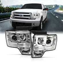 Load image into Gallery viewer, Anzo 2009-2014 Ford F-150 Projector Headlights w/ U-Bar Chrome