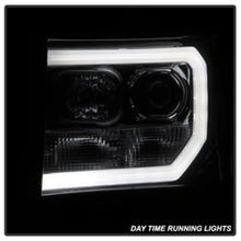 Load image into Gallery viewer, Spyder GMC Sierra 1500/2500/3500 07-13 V2 Projector Headlights - Smoke PRO-YD-GS07V2-LBDRL-SM 5083654