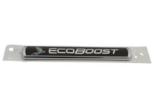 Load image into Gallery viewer, Ford Racing Black/Silver EcoBoost Emblem 3-1/2in x 9/16in - Set of 2 M-1447-EBBLK
