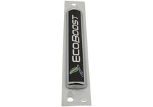 Load image into Gallery viewer, Ford Racing Black/Silver EcoBoost Emblem 3-1/2in x 9/16in - Set of 2 M-1447-EBBLK