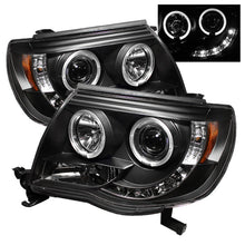 Load image into Gallery viewer, Spyder Toyota Tacoma 05-11 Projector Headlights LED Halo LED Black High H1 Low H1 PRO-YD-TT05-HL-BK 5011916