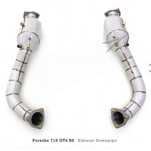 Load image into Gallery viewer, Catted High Flow Exhaust Downpipe for Porsche Cayman 718 GT4 RS 4.0L 2022-2025