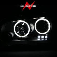 Load image into Gallery viewer, Anzo 2006-2010 Dodge Charger Projector Headlights w/ Halo Chrome (CCFL)