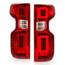 Load image into Gallery viewer, ANZO 19-21 Chevy Silverado Full LED Tailights Chrome Housing Red/Clear Lens G2 (w/C Light Bars) 311416