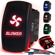 Load image into Gallery viewer, Waterproof Rocker Switch 12v ON/Off, LED Backlit with Etched Design w/Toggle Switch 12v - UTV, Auto, Boat 20A Variation