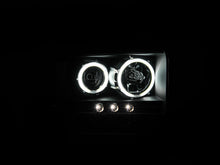 Load image into Gallery viewer, Anzo 2005-2007 Ford Excursion Projector Headlights w/ Halo Black w/ LED Str