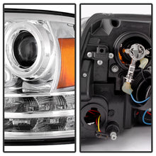 Load image into Gallery viewer, Spyder Dodge Ram 09-12 Projector Headlights Light Bar DRL Chrome PRO-YD-DR09-LBDRL-C 5080998