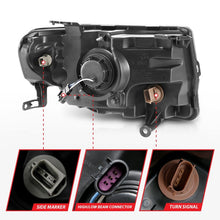 Load image into Gallery viewer, Anzo 2008-2012 Ford Escape Projector Headlights w/ Halo Black