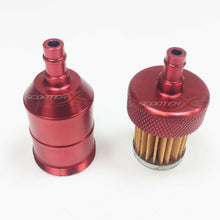 Load image into Gallery viewer, Aluminum Inline Fuel Filter 1/4" Flanges