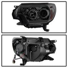 Load image into Gallery viewer, Spyder Toyota Tacoma 12-16 Projector Headlights Light Bar DRL Smoke PRO-YD-TT12-LBDRL-SM 5081728