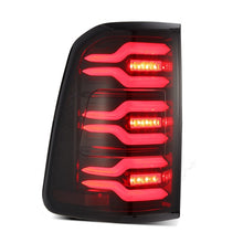 Load image into Gallery viewer, AlphaRex 19-21 Dodge Ram 1500 Luxx-Series LED Tail Lights Black/Red w/Activ Light/Seq Signal 640050 *Discontinued