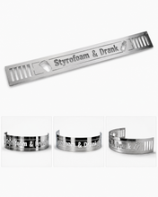 Load image into Gallery viewer, Granatelli Blingz Beauty Bandz Custom Design 14" x 3" Polished Aluminum Air Cleaner Grill – 750000C