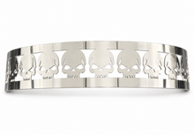 Load image into Gallery viewer, Blingz Beauty Bandz, 14" Diameter, 3" Tall Air Cleaner Grill - Skulls - 750001