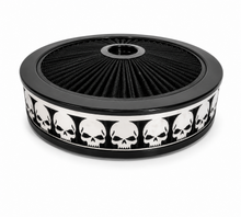 Load image into Gallery viewer, Blingz Beauty Bandz Black Air Filter Assembly , Skullz - 750014