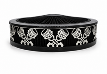 Load image into Gallery viewer, Blingz Beauty Bandz Black Air Filter Assembly , Skullz and Rods - 750017