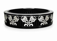 Load image into Gallery viewer, Blingz Beauty Bandz Black Air Filter Assembly , Skullz and Rods - 750017