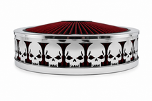 Load image into Gallery viewer, Blingz Beauty Bandz Red and Chrome Air Filter Assembly , Skullz - 750040