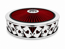Load image into Gallery viewer, Blingz Beauty Bandz Red and Chrome Air Filter Assembly , Aces Wilds - 750041