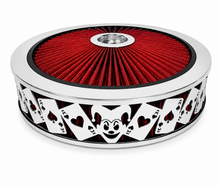 Load image into Gallery viewer, Blingz Beauty Bandz Red and Chrome Air Filter Assembly , Jokers Wild - 750042