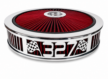 Load image into Gallery viewer, Blingz Beauty Bandz Red and Chrome Air Filter Assembly , 327 - 750046