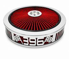 Load image into Gallery viewer, Blingz Beauty Bandz Red and Chrome Air Filter Assembly , 396 - 750048