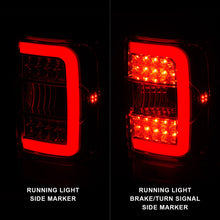 Load image into Gallery viewer, ANZO 2001-2011 Ford  Ranger LED Tail Lights w/ Light Bar Chrome Housing Red/Clear Lens 311393