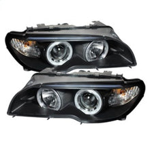 Load image into Gallery viewer, Spyder BMW E46 3-Series 04-06 2 DR Projector Halogen Model- LED Halo Blk PRO-YD-BMWE4604-2DR-HL-BK 5077141