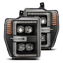 Load image into Gallery viewer, AlphaRex 08-10 Ford F250-550 NOVA-Series LED Projector Headlights Black w/Activ Light/Seq Signal 880310 *Discontinued