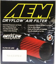 Load image into Gallery viewer, AEM Induction AEM 5 inch x 5 inch DryFlow Air Filter 21-2073DK