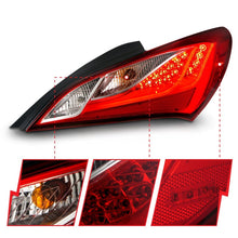 Load image into Gallery viewer, Anzo 2010-2013 Hyundai Genesis LED Taillights Red/Clear