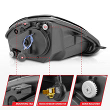 Load image into Gallery viewer, Anzo 2000-2005 Mitsubishi Eclipse Projector Headlights w/ Halo Black