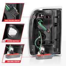 Load image into Gallery viewer, ANZO 1993-1997 Ford  Ranger LED Tail Lights w/ Light Bar Black Housing Clear Lens 311360