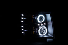 Load image into Gallery viewer, Anzo 2007-2013 Chevrolet Silverado 1500 Projector Headlights w/ Halo Black