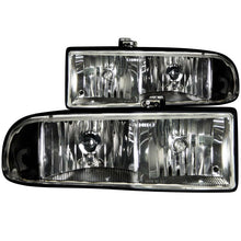 Load image into Gallery viewer, Anzo 1998-2005 Chevrolet S-10 Crystal Headlights Black