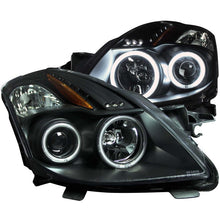 Load image into Gallery viewer, Anzo 2008-2009 Nissan Altima Projector Headlights w/ Halo Black (CCFL)