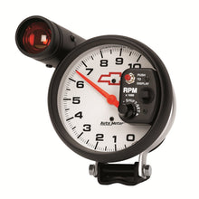 Load image into Gallery viewer, AutoMeter 5in (127mm) Pedestal Tachometer, 0-10,000 RPM, Chevy Red Bowtie 5899-00406