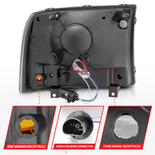 Load image into Gallery viewer, Anzo 2000-2004 Ford Excursion Crystal Headlights Chrome w/ LED 1pc