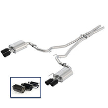 Load image into Gallery viewer, Ford Racing 2018+ Mustang GT 5.0L Cat-Back Extreme Exhaust System w/ Quad Black Chrome Tips M-5200-M8EBA