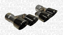 Load image into Gallery viewer, Corsa Performance 15-16 Ford Mustang GT 5.0 Black Quad Tips Kit