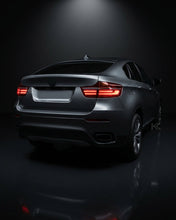 Load image into Gallery viewer, BMW X6 E71 Red and Smoked LED Tail Light Upgrades 2007-2014