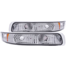 Load image into Gallery viewer, Anzo 1999-2002 Chevrolet Silverado 1500 Euro Parking Lights Chrome w/ Amber