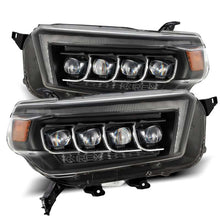 Load image into Gallery viewer, AlphaRex 10-13 Toyota 4Runner NOVA LED Projector Headlights Plank Style Black w/Seq Signal/DRL 880759 *Discontinued