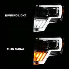 Load image into Gallery viewer, ANZO 2009-2013 Ford F-150 Projector Light Bar G4 Switchback H.L. Chrome Amber 111470