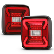 Load image into Gallery viewer, ANZO 18-19 Jeep Wrangler JL LED Taillights Black 311295