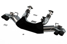 Load image into Gallery viewer, Borla 2020 Chevrolet Corvette C8 6.2 ATAK 3in Exhaust System Dual Round Rolled A/C Black Chrome Tips 140839BC